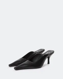Mules-L'INTERVALLE Carthan Black Leather