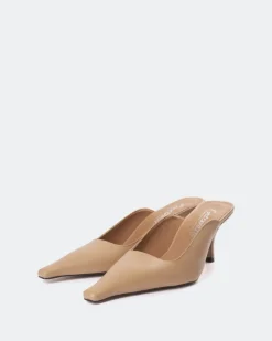 Mules-L'INTERVALLE Carthan Camel Leather