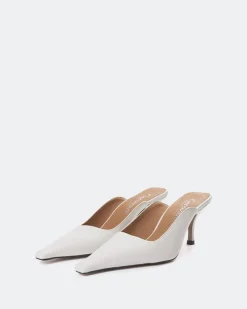 Mules-L'INTERVALLE Carthan Off White Leather