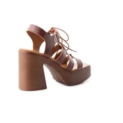 Platform-L'INTERVALLE Castellana Cognac Leather