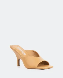 Mules-L'INTERVALLE Caviana, Tan Leather/Cuir Ocre