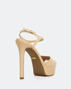 Platform|High Heels-L'INTERVALLE Cavo Camel Leather