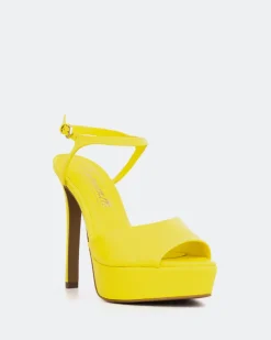 Platform|High Heels-L'INTERVALLE Cavo Yellow Leather