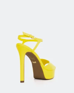 Platform|High Heels-L'INTERVALLE Cavo Yellow Leather