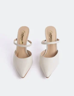 Mules-L'INTERVALLE Celandine Off White Leather