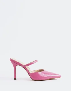 Mules-L'INTERVALLE Celandine Pink Naplack