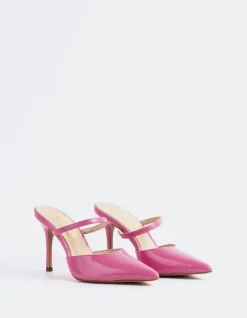 Mules-L'INTERVALLE Celandine Pink Naplack