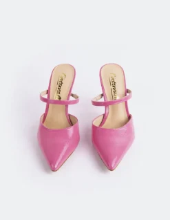 Mules-L'INTERVALLE Celandine Pink Naplack