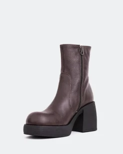 Ankle Boots-L'INTERVALLE Chamonix Brown Leather