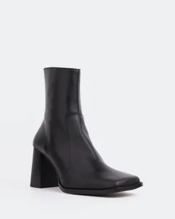 Ankle Boots-L'INTERVALLE Chard Black Leather