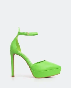 Platforms-L'INTERVALLE Charmed Green Leather