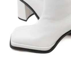 Ankle Boots-L'INTERVALLE Chaumont White Leather