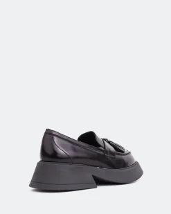 Loafers-L'INTERVALLE Cheerio Black Leather