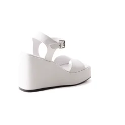 Wedges-L'INTERVALLE Chiado White Leather