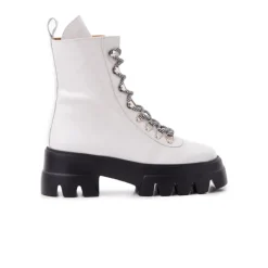 Ankle Boots-L'INTERVALLE Chico White Naplack