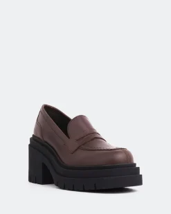 Loafers-L'INTERVALLE Chip Brown Leather