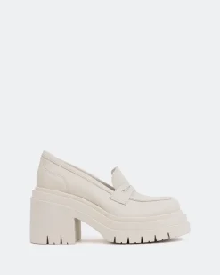 Loafers-L'INTERVALLE Chip Off White Leather