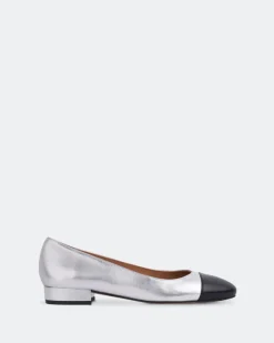 Ballerinas-L'INTERVALLE Chuda Silver Leather