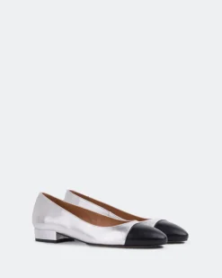 Ballerinas-L'INTERVALLE Chuda Silver Leather