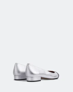 Ballerinas-L'INTERVALLE Chuda Silver Leather