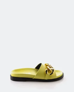 Flats-L'INTERVALLE Cipriana Yellow Leather