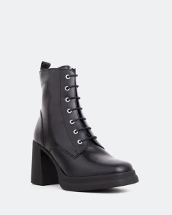 Platform|Lace-up-L'INTERVALLE Citorio Black Leather