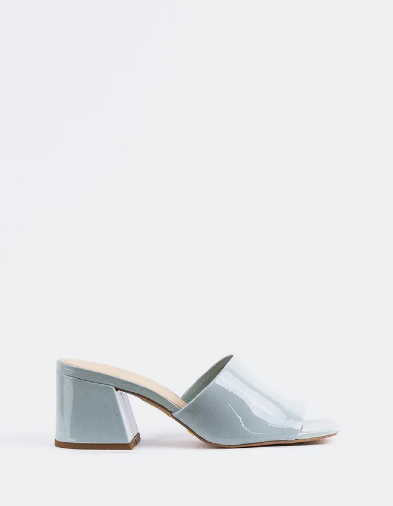 Mid Heels|Mules-L'INTERVALLE Clarabelle Blue Patent