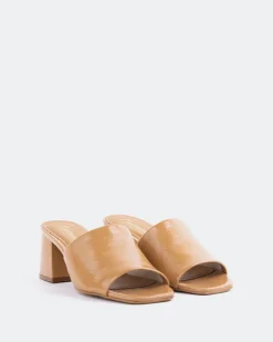 Mid Heels|Mules-L'INTERVALLE Clarabelle Camel Naplack