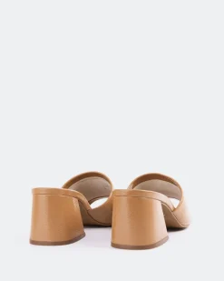 Mid Heels|Mules-L'INTERVALLE Clarabelle Camel Naplack