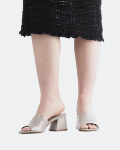 Mid Heels|Mules-L'INTERVALLE Clarabelle Grey Naplack