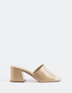 Mid Heels|Mules-L'INTERVALLE Clarabelle Nude Patent