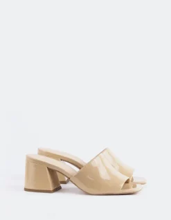 Mid Heels|Mules-L'INTERVALLE Clarabelle Nude Patent