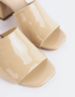 Mid Heels|Mules-L'INTERVALLE Clarabelle Nude Patent