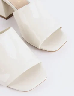 Mid Heels|Mules-L'INTERVALLE Clarabelle Off White Patent
