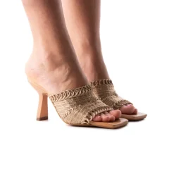 High Heels|Mules-L'INTERVALLE Colima Bronze Metal