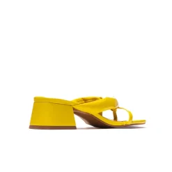 Mid Heels|Mules-L'INTERVALLE Collins Yellow Leather