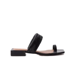 Flats|Mules-L'INTERVALLE Colombia Black Leather