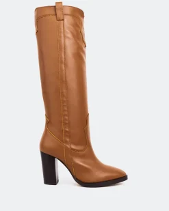 Tall Boots-L'INTERVALLE Colt Tan Leather