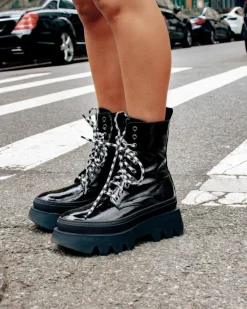 Lace-up|Ankle Boots-L'INTERVALLE Colwood Black Leather