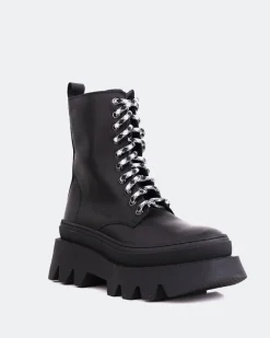 Lace-up|Ankle Boots-L'INTERVALLE Colwood Black Leather