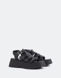 Fisherman|Platform-L'INTERVALLE Confident Black Leather