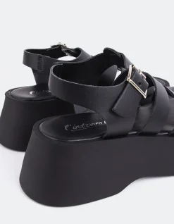 Fisherman|Platform-L'INTERVALLE Confident Black Leather
