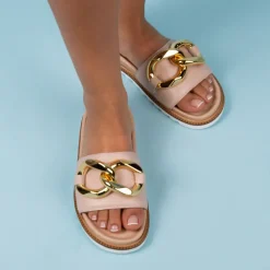 Flats-L'INTERVALLE Conquista Tan Leather