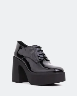 Platforms|Lace-up-L'INTERVALLE Corleone Black Patent