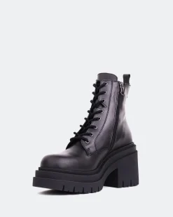 Lace-up|Ankle Boots-L'INTERVALLE Cornwall Black Leather