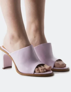 Mules-L'INTERVALLE Corvo Lilac Leather