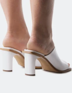 Mules-L'INTERVALLE Corvo White Leather