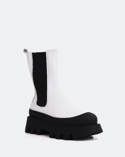 Ankle Boots-L'INTERVALLE Cranbrook White Leather