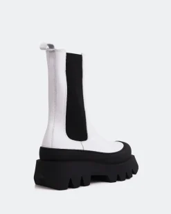 Ankle Boots-L'INTERVALLE Cranbrook White Leather
