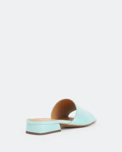 Flats-L'INTERVALLE Crew Blue Leather/Cuir Bleu